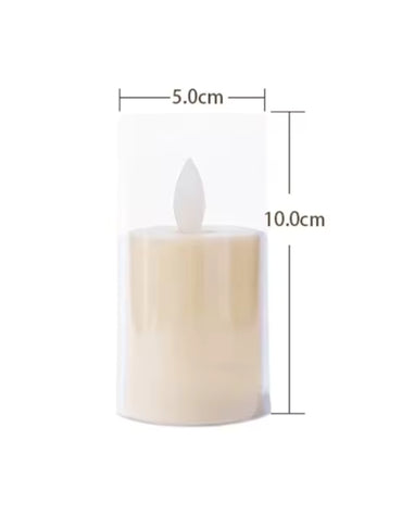 Wavy Flameless Flickering Candle Lights Battery Powered