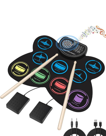 Roll Up Drum Kit 9 Drum Riffs