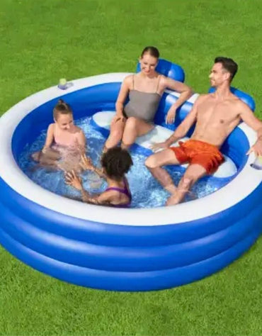 𝗕𝗲𝘀𝘁𝘄𝗮𝘆 54422 Splash Paradise - Inflatable Family Pool 231x219x79cm