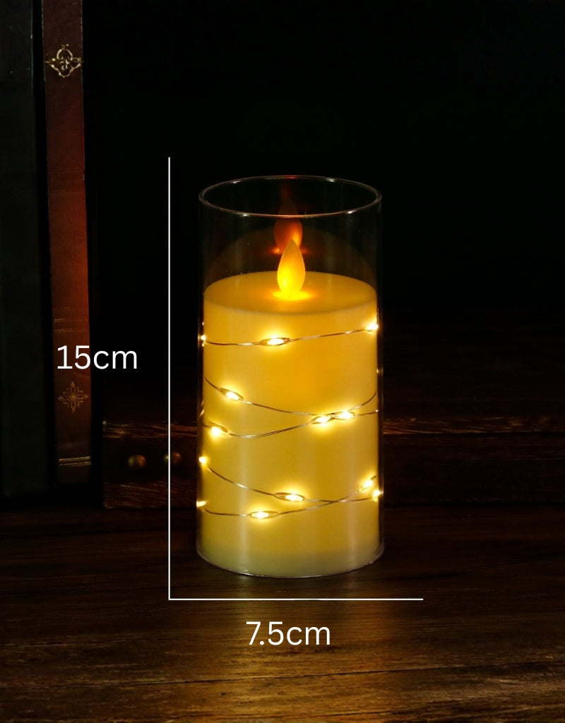 Wavy Flame Lights with Flameless Candles