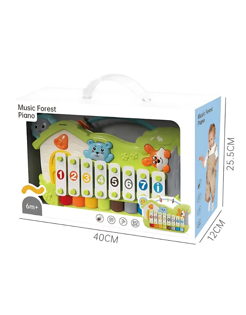 2-in-1 Music Forest Piano Toy 8-Key Educational Keyboard