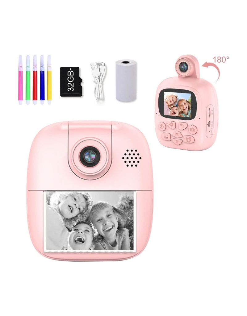 Children's Camera Print Instant Camera 1080P 2.0 Inch