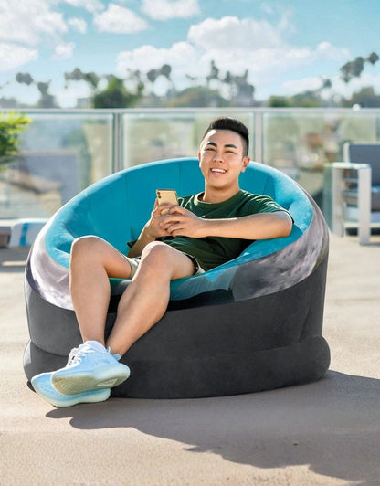 𝗜𝗻𝘁𝗲𝘅 66582NP Empire Yellow Inflatable Chair 112x109x68cm
