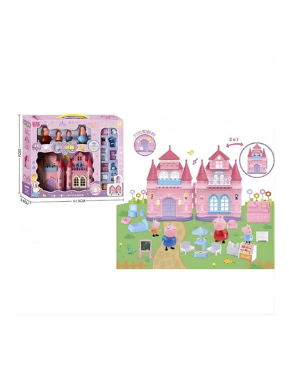 Dream House Happy Cozy pink castle set with lights and music