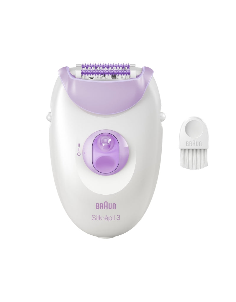 𝗕𝗿𝗮𝘂𝗻 Silk-Epil 3 Epilator White And Purple SE 3000