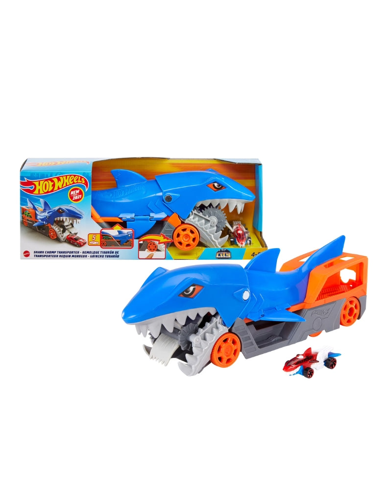 Hot Wheels Shark Chomp Transporter Playset