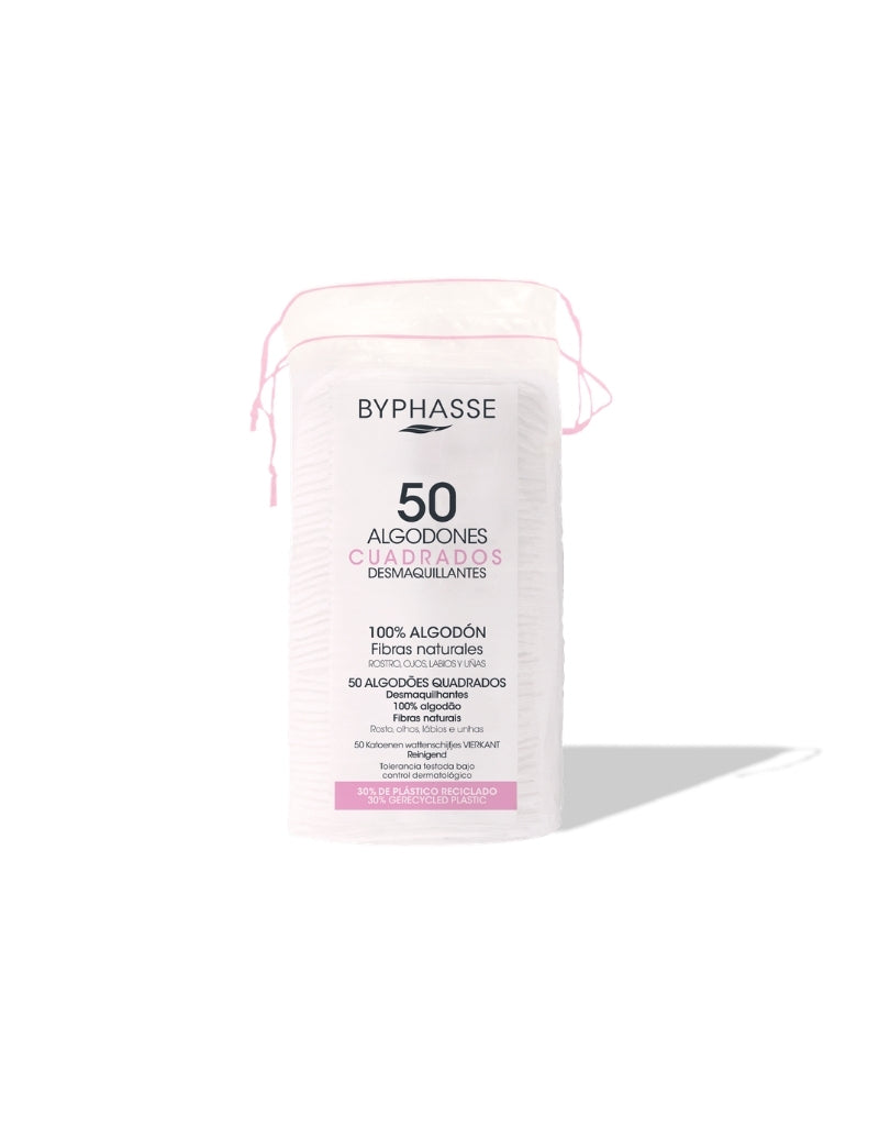 𝗕𝘆𝗽𝗵𝗮𝘀𝘀𝗲 50 Square Cotton Pads