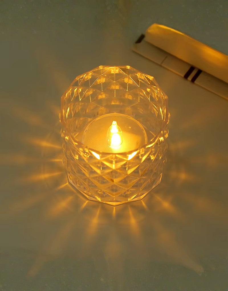 Light Plastic Led Electronic Candle Light Lamps