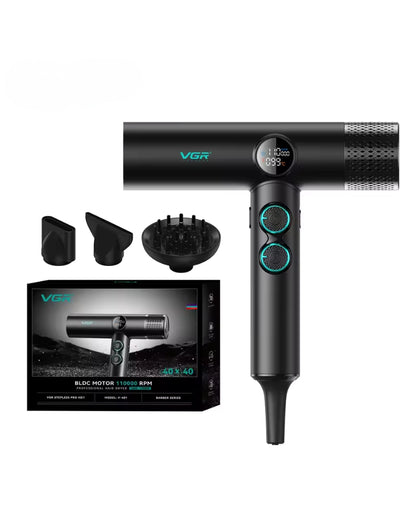 𝗩𝗚𝗥 Hair Dryers Professional Air Blower 110000 RPM Hair Dryer Bldc Motor