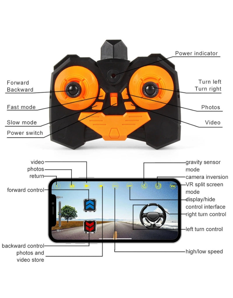 2.4G Off-Road Truck wireless remote controller and mobile app control interface