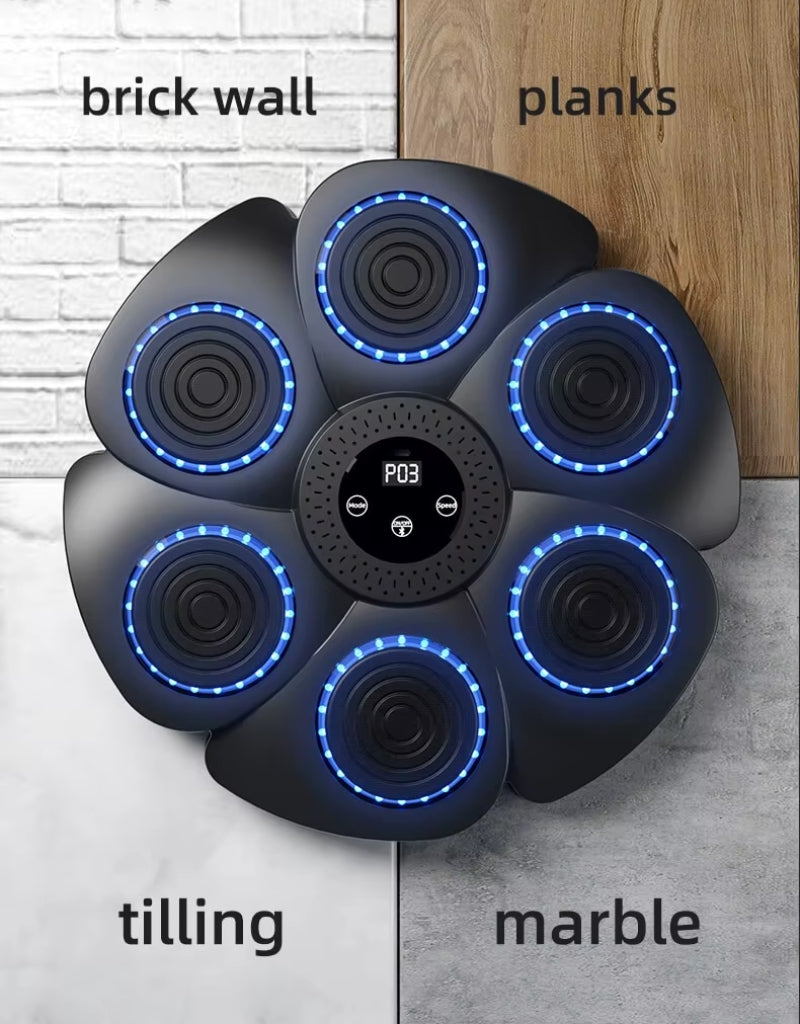 Home Boxing Equipment Adjustable Smart Boxing Wall Pad LED Music Rhythm Boxing