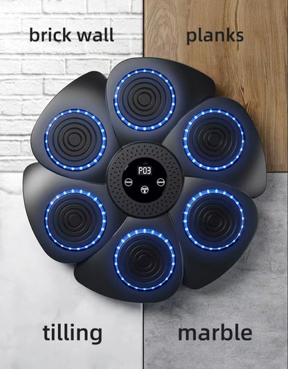 Home Boxing Equipment Adjustable Smart Boxing Wall Pad LED Music Rhythm Boxing