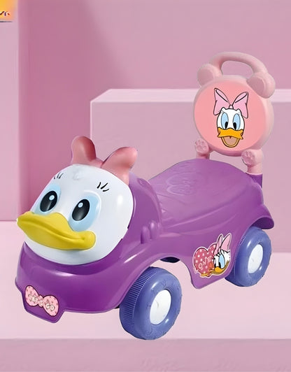 Daisy Duck Cartoon Baby Ride on Cars with Music Horn