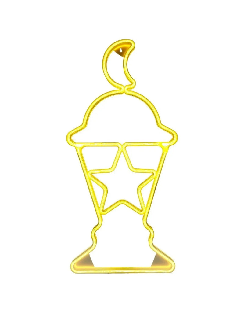 LED Star Inside Lantern Warm White Color