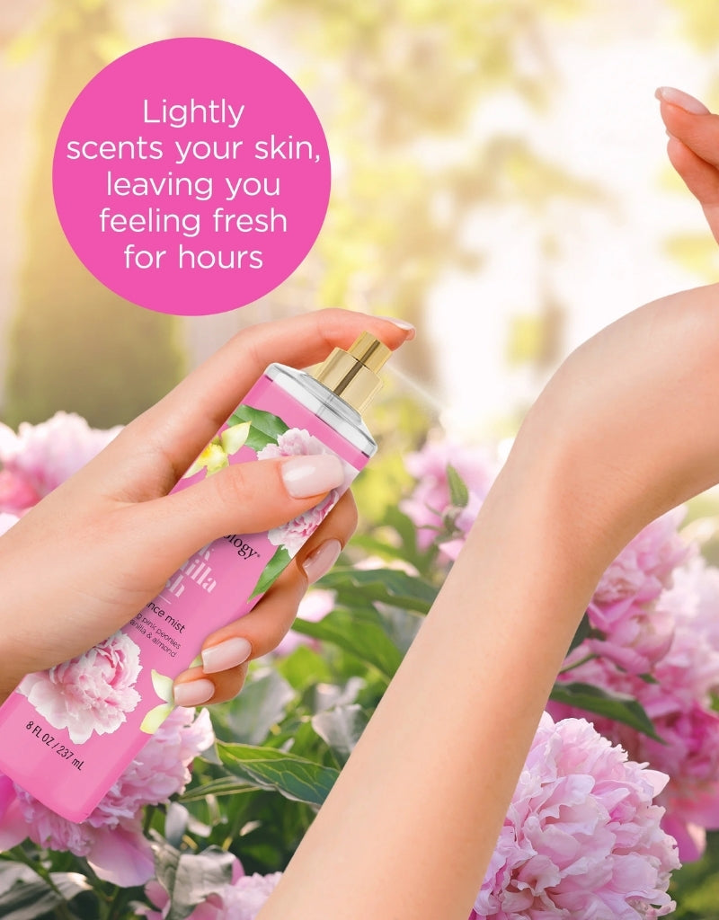 𝗕𝗼𝗱𝘆𝗰𝗼𝗹𝗼𝗴𝘆 Fragrance Pink Vanilla Wish Body Mist 237 ML