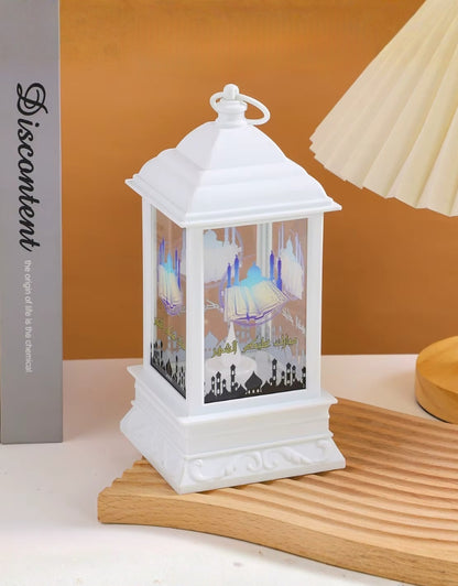 Ramadan Windproof Lantern Candle Table Light Night Lamp Decoration
