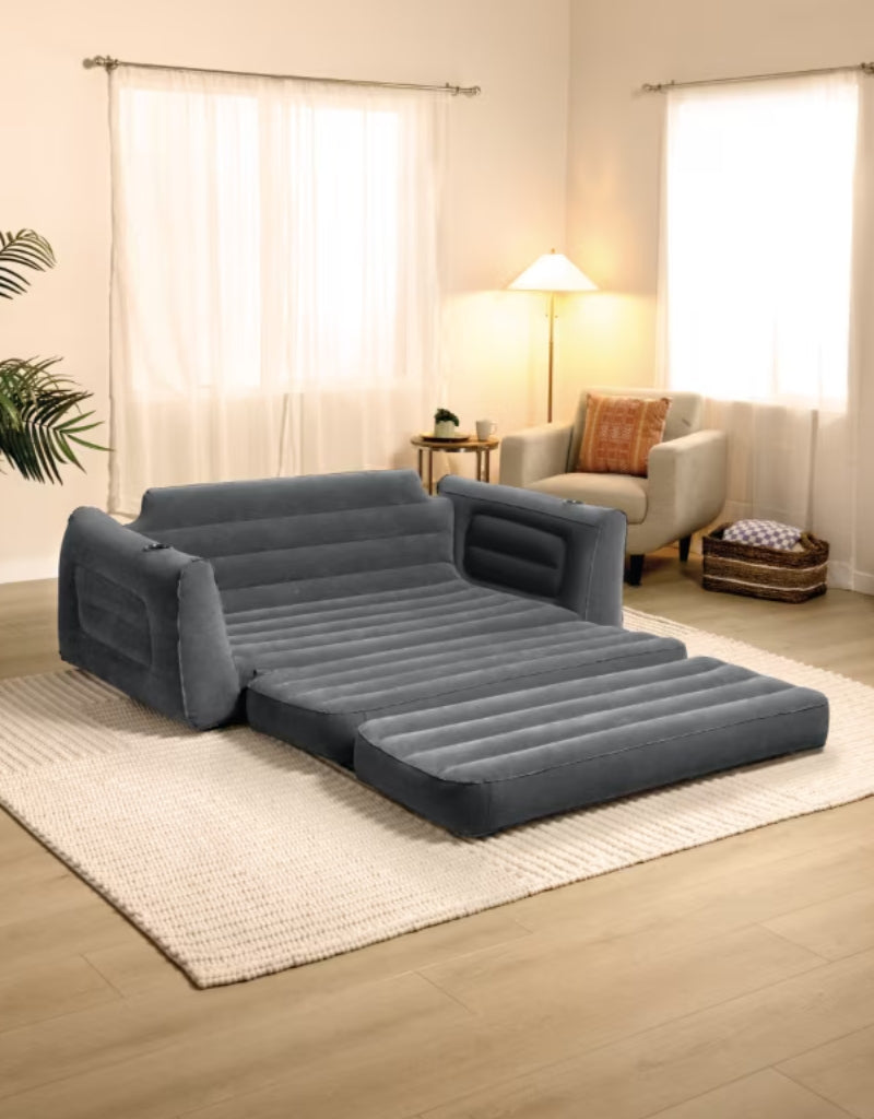 𝗜𝗻𝘁𝗲𝘅 Pull-Out Inflatable Bed 68566 1.93 x 2.31 x 71 CM