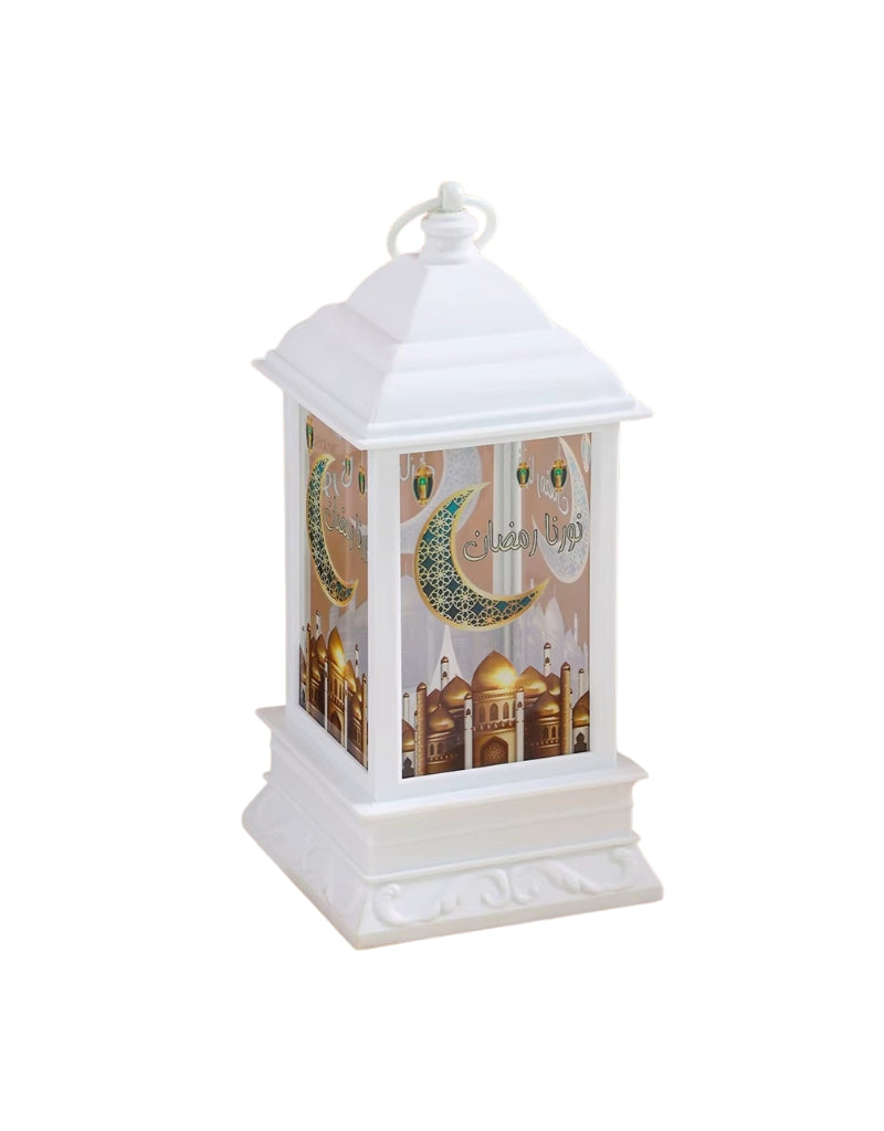 Ramadan Windproof Lantern Candle Table Light Night Lamp Decoration