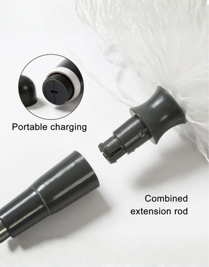 Electric Feather Brush Automatic Retractable Dust Collector Household Cleaning