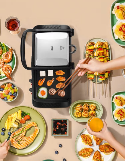 𝗗𝗦𝗣 2 In 1 Contact Grill Machine Griddle 1600W