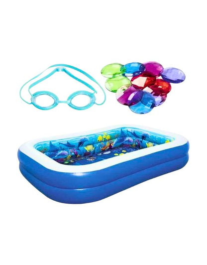 𝗕𝗲𝘀𝘁𝘄𝗮𝘆 541773D Undersea Adventure Pool 262x157x51cm