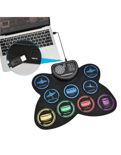 Roll Up Drum Kit 9 Drum Riffs