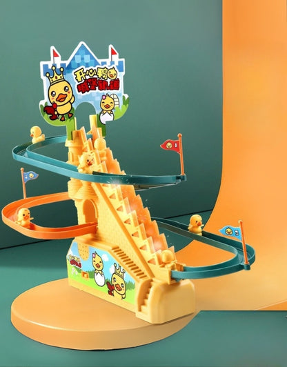 Automatic Stair Climbing Chickens with LED Lights and Music