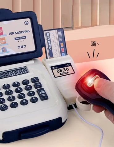 Kuromi Cash Register Toys with Calculator Pretend Play House