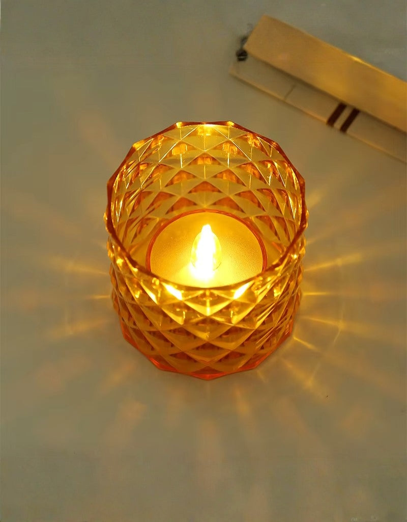 Light Plastic Led Electronic Candle Light Lamps