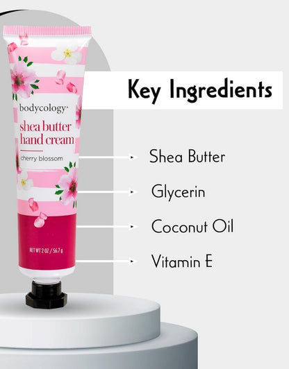 𝗕𝗼𝗱𝘆𝗰𝗼𝗹𝗼𝗴𝘆 Cherry Blossom Shea Butter Hand Cream 56 G