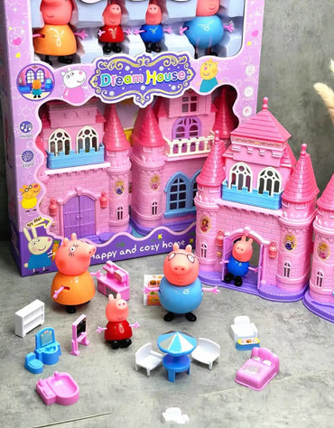 Dream House Happy Cozy pink castle set with lights and music