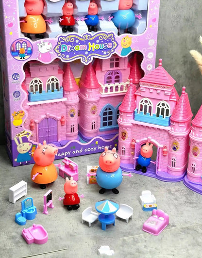 Dream House Happy Cozy pink castle set with lights and music