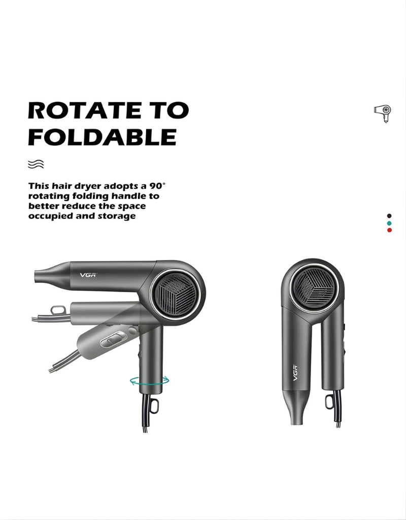 𝗩𝗚𝗥 V-420 Professional Strong Power Hair Dryer 1600-2000W