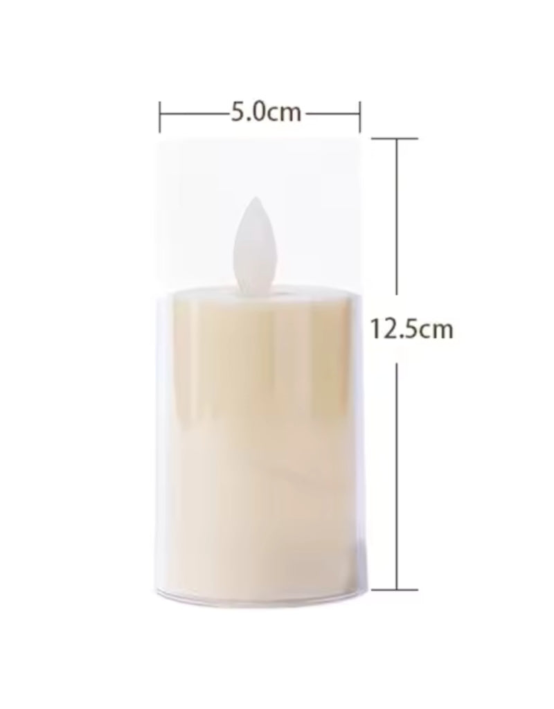 Wavy Flameless Flickering Candle Lights Battery Powered