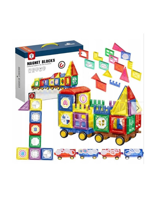 Magnetic Construction Set Different Shapes 72 PCS