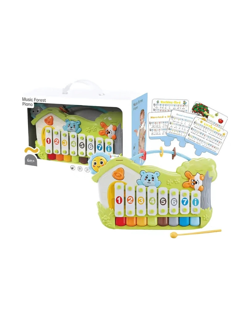 2-in-1 Music Forest Piano Toy 8-Key Educational Keyboard