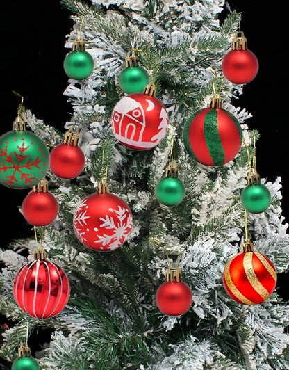 Set of 44 PCS Christmas ball ornaments For Hanging On The Christmas Tree
