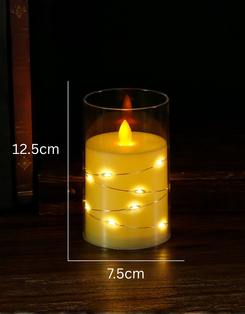 Wavy Flame Lights with Flameless Candles