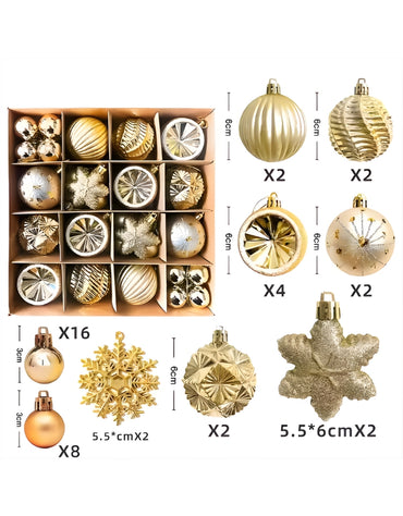 Set of 40 PCS Christmas Balls Decorations