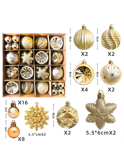 Set of 40 PCS Christmas Balls Decorations