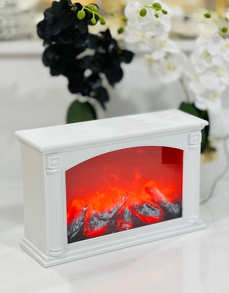 Realistic LED Fireplace Lantern