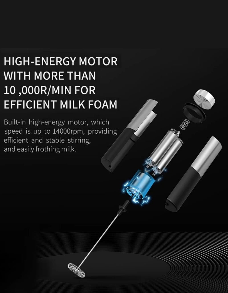 Handheld Electric Milk and Coffee Stainless Frother