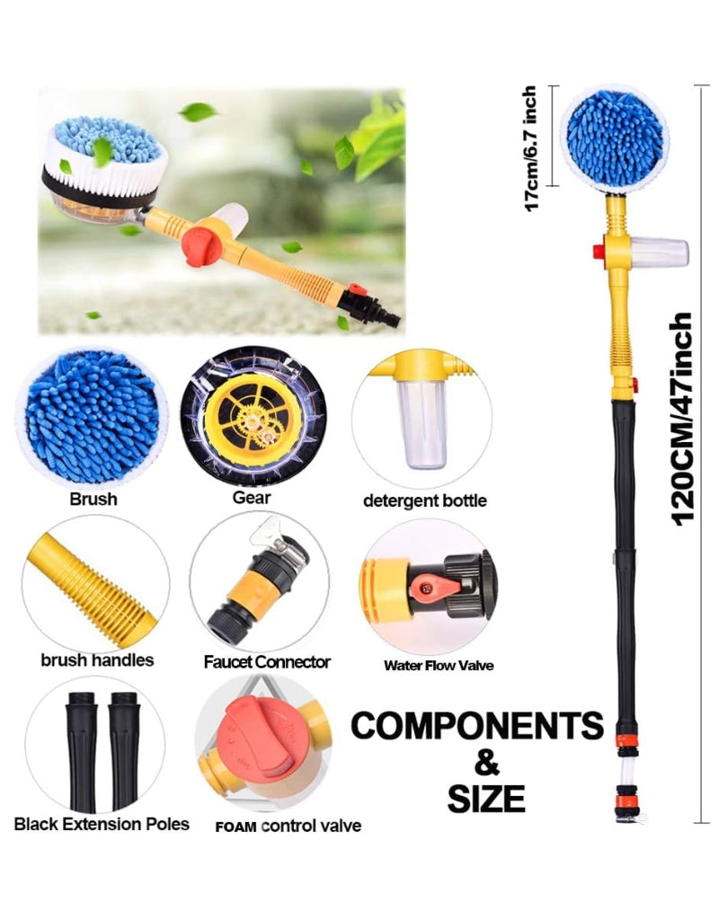 Automatic Rotating High Pressure Household Wash Brush 360 Spinner