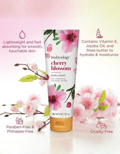 𝗕𝗼𝗱𝘆𝗰𝗼𝗹𝗼𝗴𝘆 Shea Butter Cherry Blossom Body Cream 227 G