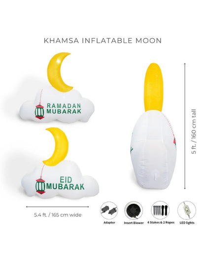 Ramadan Eid Inflatable Crescent Moon Decoration