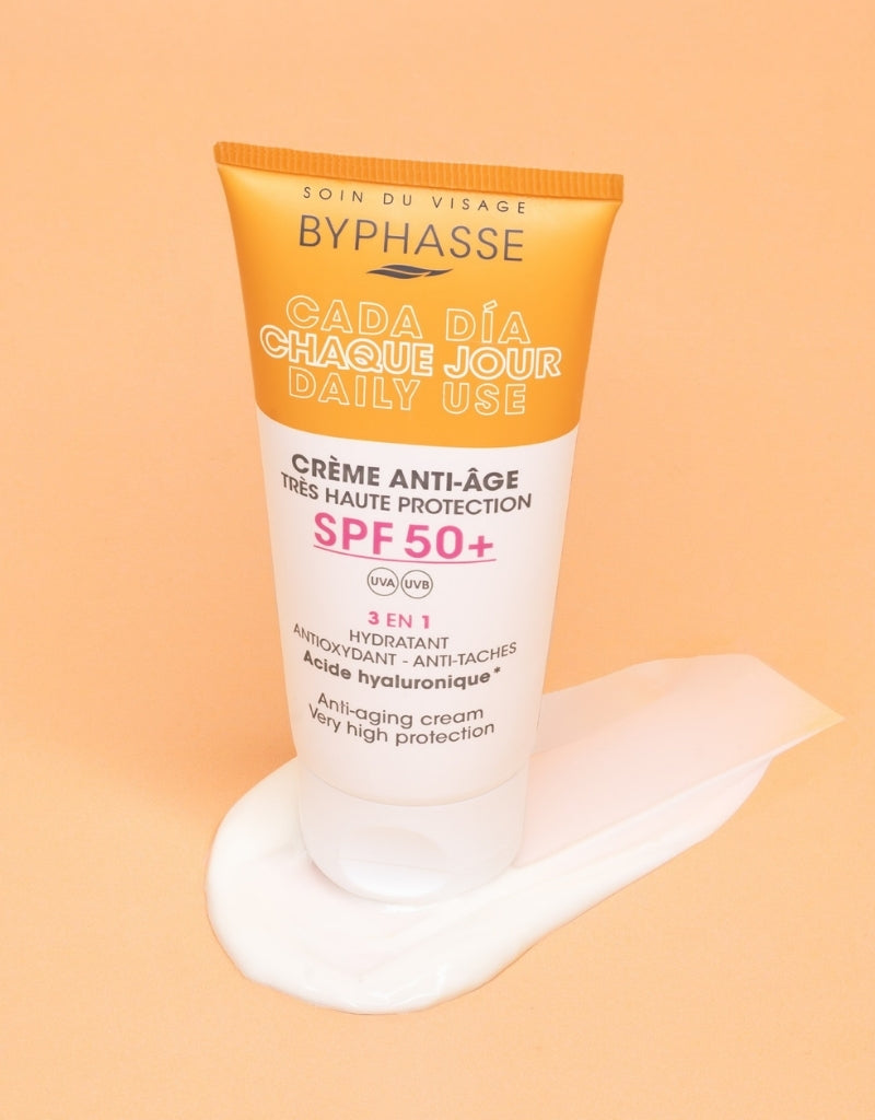 𝗕𝘆𝗽𝗵𝗮𝘀𝘀𝗲 Anti-aging Cream 3in1 Spf50+ 50 ML