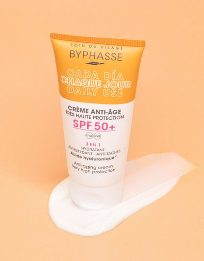 𝗕𝘆𝗽𝗵𝗮𝘀𝘀𝗲 Anti-aging Cream 3in1 Spf50+ 50 ML