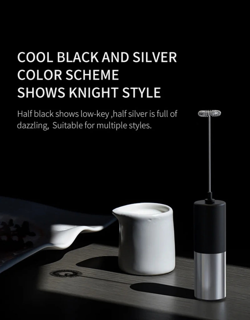 Handheld Electric Milk and Coffee Stainless Frother
