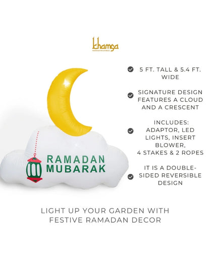 Ramadan Eid Inflatable Crescent Moon Decoration