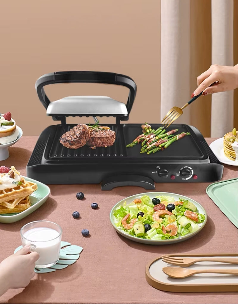 𝗗𝗦𝗣 2 In 1 Contact Grill Machine Griddle 1600W